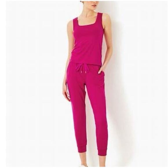 Lilly Pulitzer EUC Lillabeth pant and NWT tank set Size XL - Picture 1 of 13